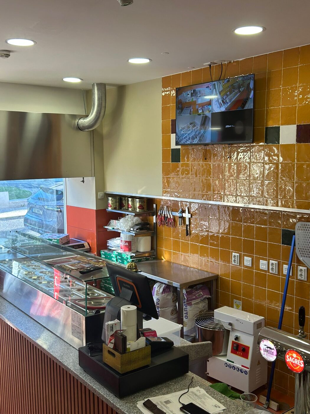 Interior da pizzaria