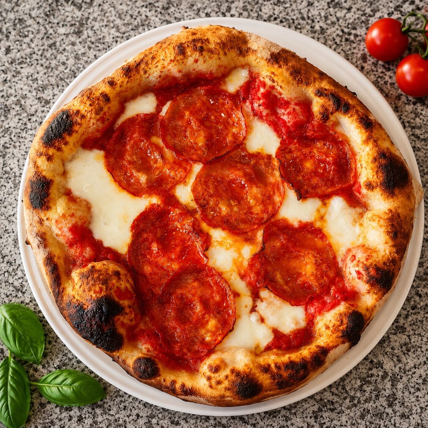 Pizza Bella Domus acabada de sair do forno